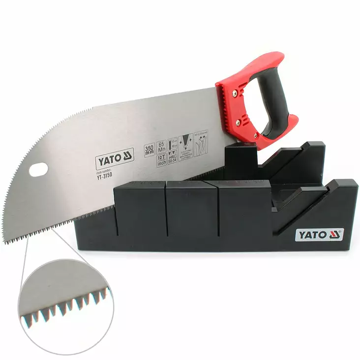 Kulmasahauslaatikko + saha 350mm - Sahat - 5906083931505 - 1