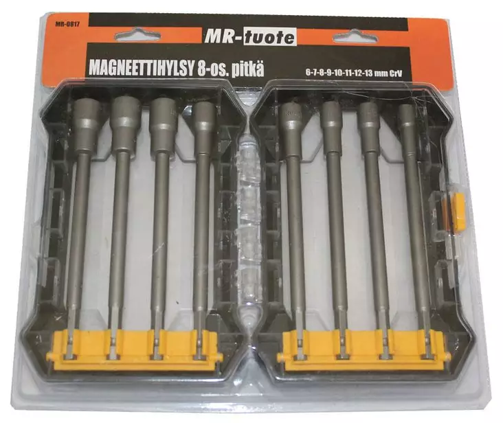 Magneettihylsy 8-os. pitkä - Ruuvimeisselit ja -sarjat - 6430032155135 - 1