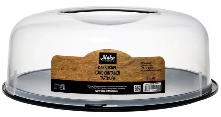 Maku Kakkukupu pyöreä musta - Muut keittiötuotteet - 6410413004955 - 1