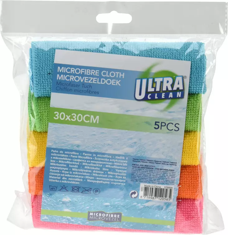 Mikrokuituliina 5 kpl/pkt - Yleispuhdistus - 8719987120565 - 1