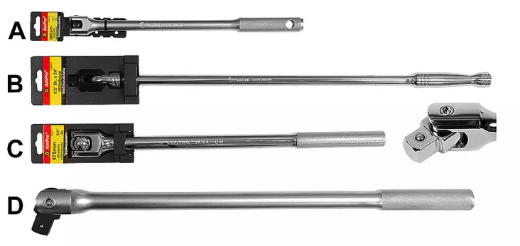 Nivelletty vääntövarsi 3/8" 250 mm - Muut avaimet - 795609207065 - 1