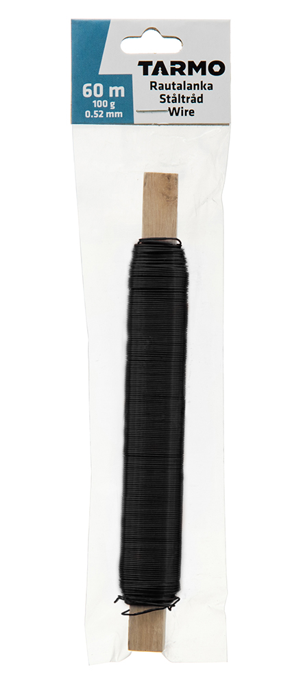 Rautalanka musta 60 m - Askartelutarvikkeet - 6410413060005 - 1