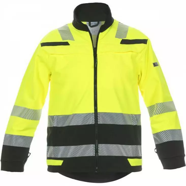 Softshell-takki Telford Trendy kelta/musta huomioväri - Talvi työvaatteet - 5420011773925 - 1