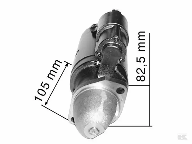 Starttimoottori Mahle AZJ 3557 3,0 kW - Starttimoottorit traktoreihin - 3838922052015 - 1