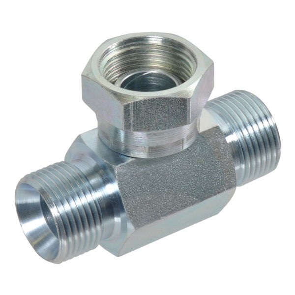 T-kappale 1/4" BSP uros/uros/naaras - Hydrauliikka - 8719593137735 - 1