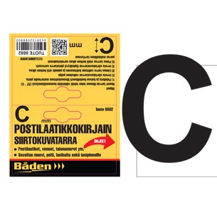 Tarrakirjain C 50 mm - Postilaatikot ja numerot - 6438152088685 - 1
