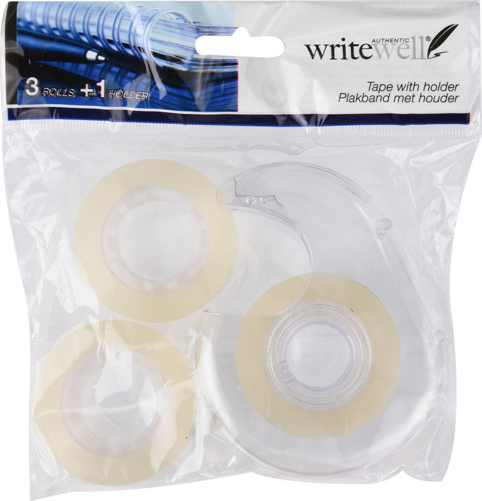 Teippirulla 3 rll + teline - Toimistotarvikkeet - 8711295604195 - 1