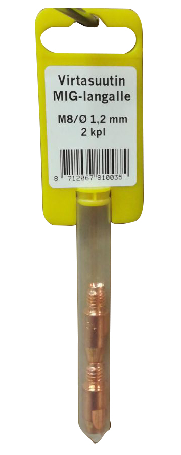 Virtasuutin Mig-langalle M8/1,2 mm - Hitsauspuikot - 8712067810035 - 1