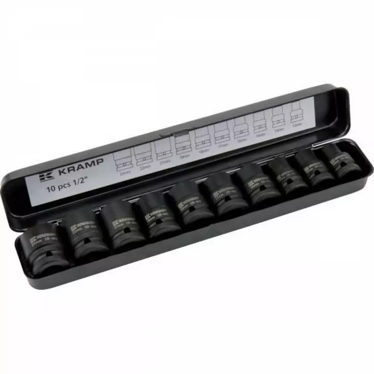 Voimahylsysarja 1/2" 10-os. 10-24 mm - Hylsyt ja -sarjat - 8716106907885 - 1