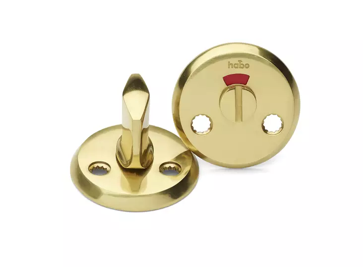 WC-vääntönuppi A262 kiillotettu messinki - Muut ovitarvikkeet - 7317900183775 - 1