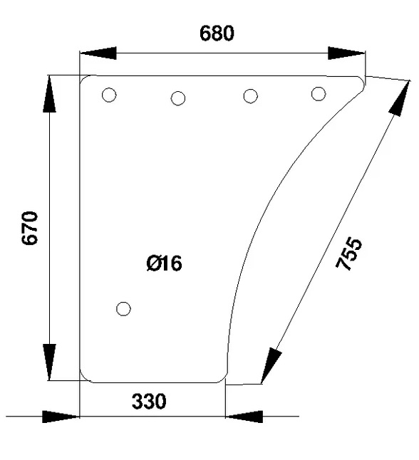 Ovilasi, alempi (Fendt 247811030111) - Ohjaamon lasit - 3660980020985 - 1