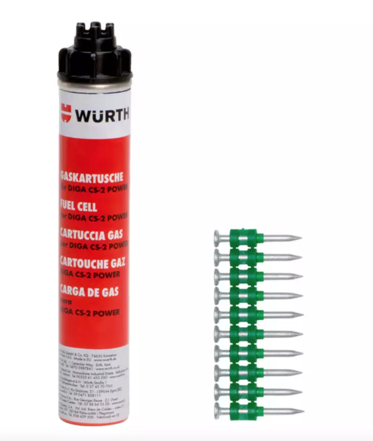 Wurth Diga CS-2 naula 2,6 x 30 mm - Ruuvit ja naulat - 4050382451385 - 1