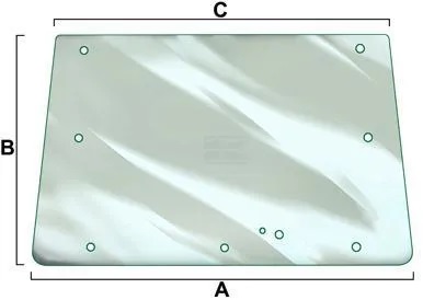 Takalasi (MF 3306547M2) - Ohjaamon lasit - 5035776898365 - 1
