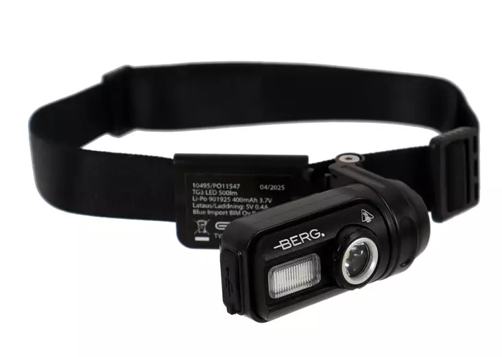 Berg Otsalamppu ladattava 500lm 360° - Otsa- ja käsivalaisimet - 6418536033845 - 1