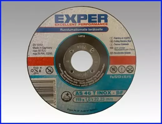 Katkaisulaikka AS60-T Inox 125 mm - Katkaisulaikat - 6438081000765 - 1