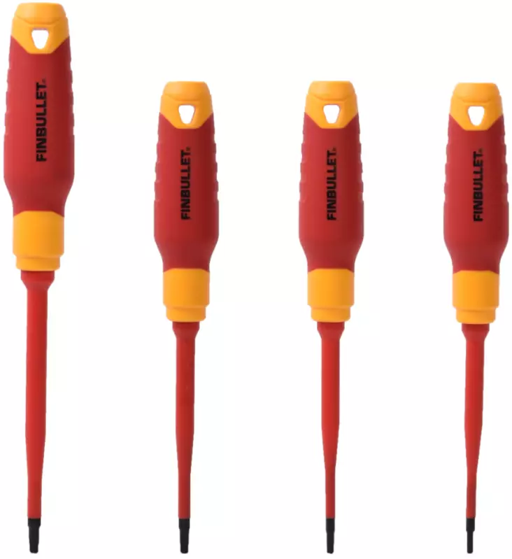 Finbullet VDE ruuvimeisselisarja 4-os security torx T10-T25 - Ruuvimeisselit ja -sarjat - 6438152011515 - 1