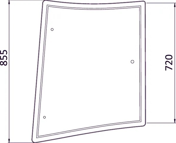 Takasivulasi, oikea (MF 3902130M1) - Ohjaamon lasit - 8716106434565 - 1