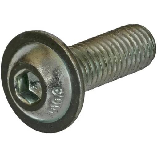 Kuusiokoloruuvi laipalla M4 10.9 sinkitty - Pultit ja mutterit, metrinen kierre - 8716106605835 - 1
