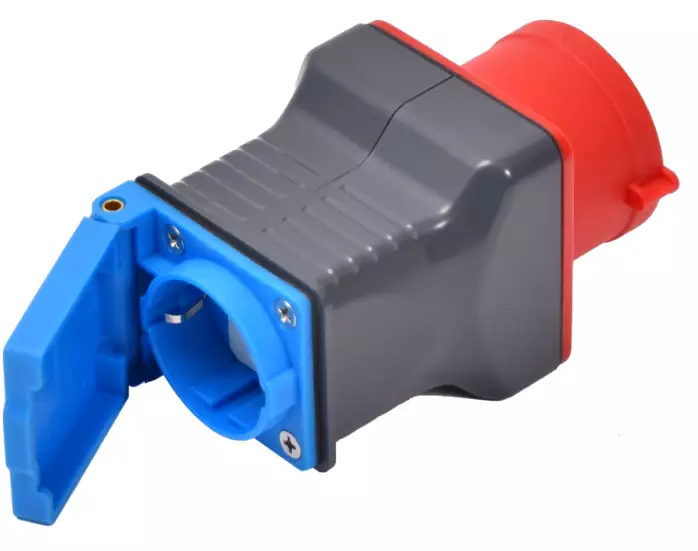 Adapteri 16A schuko IP44 - Rasiat ja pistokkeet - 6438152085455 - 1