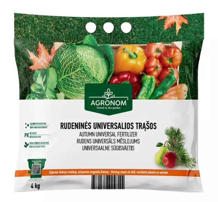 Agronom Syyslannoite 4 kg - Mullat ja lannoitteet - 4770168929715 - 1