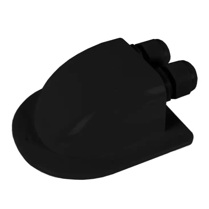 Arctic Marine Läpivientikotelo kahdelle johdolle musta - Muut veneilytuotteet - 6418536032725 - 1