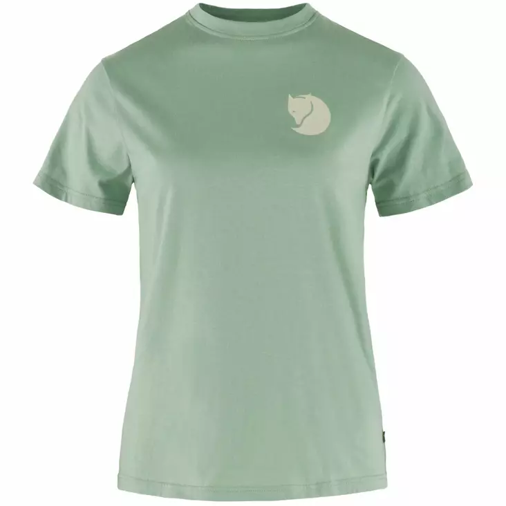 Fjällräven Fox Boxy Logo Tee W Misty green - Retkeilyasusteet - 7323450985455 - 1