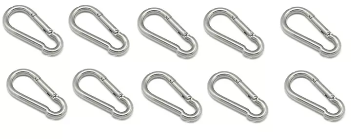 Karabiinihaka 10kpl 6x60mm - Muuta pientä - 8714892498105 - 1