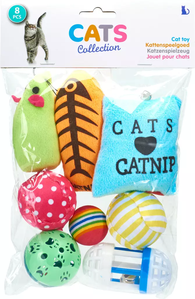 Kissanlelusetti 8-os. - Lemmikkilelut - 8721037421065 - 1