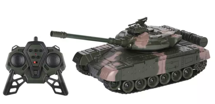 R/C Tankki 2.4Ghz valot ja äänet leikkisetti - Sisälelut - 6410416491455 - 1