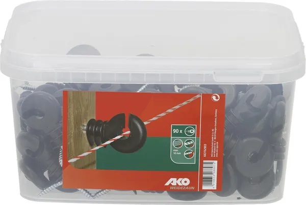 Rengaseristin, puuruuvilla, 90 kpl/sanko - Eristimet - 4018653088975 - 1
