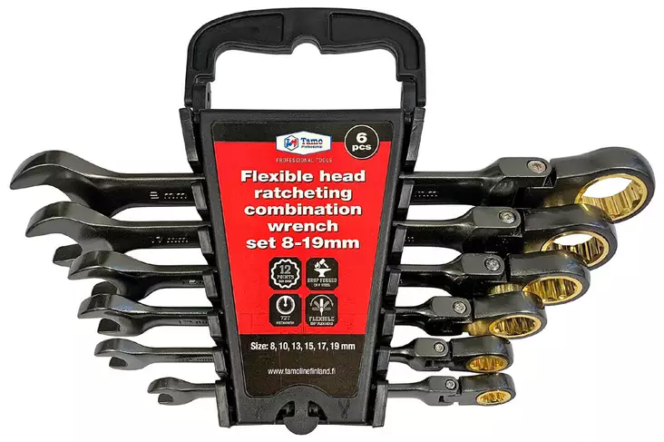 Tamo räikkälenkkisarja 6-os. nivelellä - Räikkävääntimet - 6420613776545 - 1