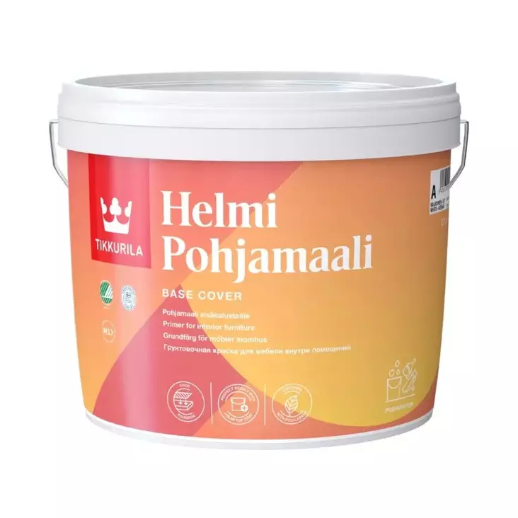 Tikkurila Helmi Pohjamaali valkoinen, sävytettävissä - Sisämaalit - 6408070022405 - 1