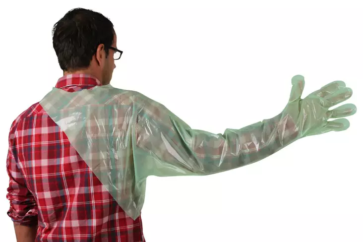 Tutkimuskäsine niskalenkillä 50 kpl - Karjanhoitotarvikkeet - 4018653153765 - 1