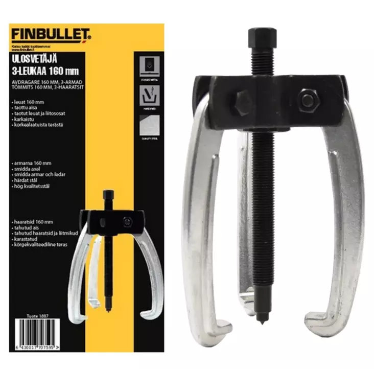 Ulosvetäjä 3-leuka 160 mm - Ulosvetäjät - 6430017707595 - 2