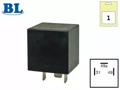 Vilkkurele (din) 3-nap. - Autosähkötarvikkeet - 6419943241465 - 1