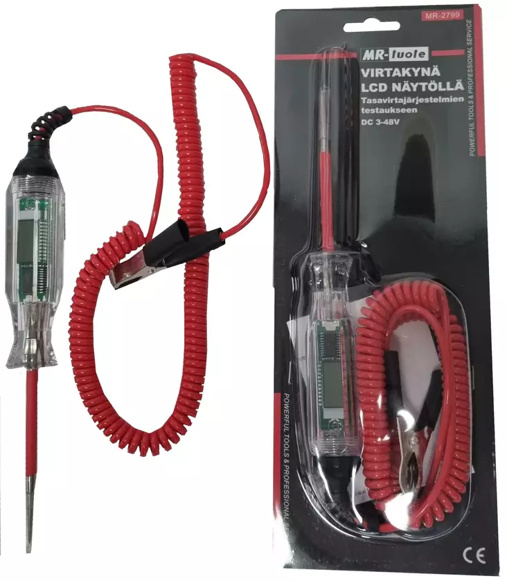 Virtakynä LCD näytöllä DC 3-48V - Paristot, testerit - 6430074696085 - 1