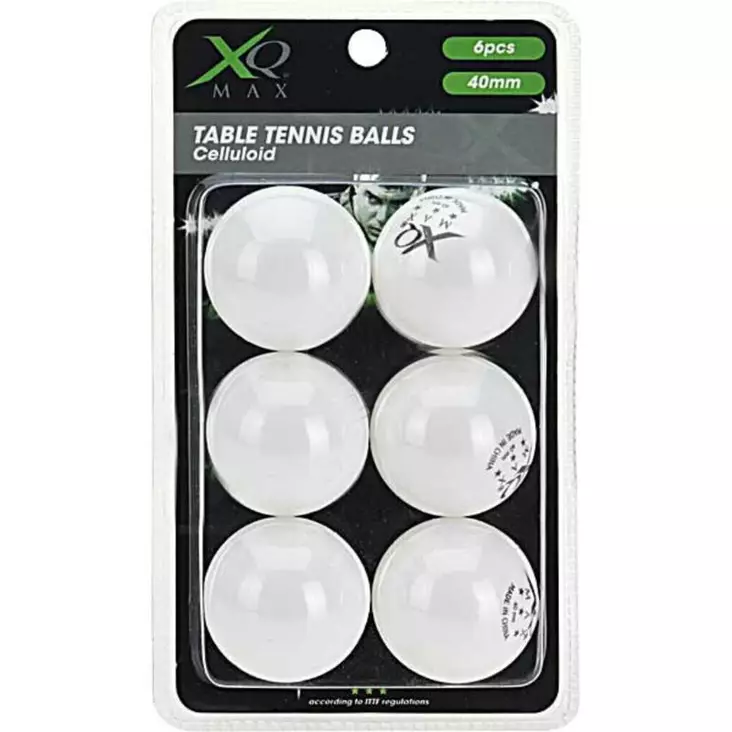 XQ Max pöytätennispallo 6 kpl/pkt - Pelit - 8719407082145 - 1