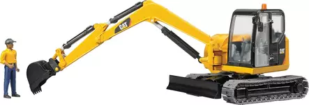 Bruder CAT minikaivuri hahmolla - Bruder työkonelelut - 4001702024666 - 2