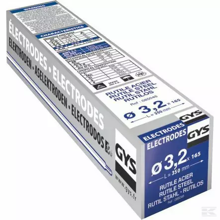 Hitsauspuikko, GYS, yleis (E6013), ø 3,2 x 350 mm, 165 kpl - Hitsauspuikot - 3154020085046 - 1