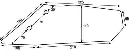 Siipi oikea 345 mm - Maanmuokkaustarvikkeet - 3374426 - 2
