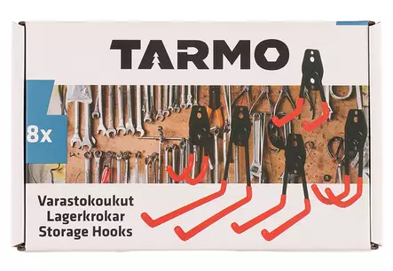 Varastokoukut 8 kpl/pkt - Muut säilytystarvikkeet - 6410413303966 - 1