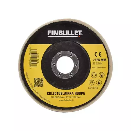 Finbullet kiillotuslaikka Huopa 125x22mm - Hiomatarvikkeet - 6430017702286 - 1