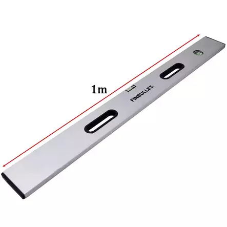 Finbullet Alumiinilinjari 1 m kahvoilla - Mittaus ja merkkaus - 6430017706246 - 1