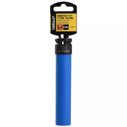 Konehylsy 1/2" 17mm 150 mm long Cr-Mo Blue - Hylsyt ja -sarjat - 6438152036556 - 1
