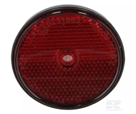Heijastin pyöreä punainen Ø60mm 2 kpl - Muut traktoritarvikkeet - 8719493194906 - 1