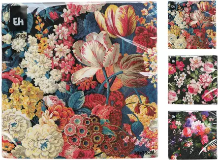 Kukalliset lautasliinat 16 kpl/pkt - Muut keittiötuotteet - 8721037422666 - 1