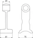 Vasaraterä 37/61 mm - Niittokoneet - 8716106968916 - 2