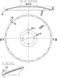 Lautanen, lovitettu 460x4.0mm - Maanmuokkaustarvikkeet - 8719493007626 - 5