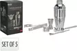 Coctail Shaker setti 5-os. - Muut keittiötuotteet - 8720573459426 - 1