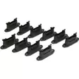 Kulmaeristin nauhalle 10 kpl - Eristimet - 8719607155526 - 3